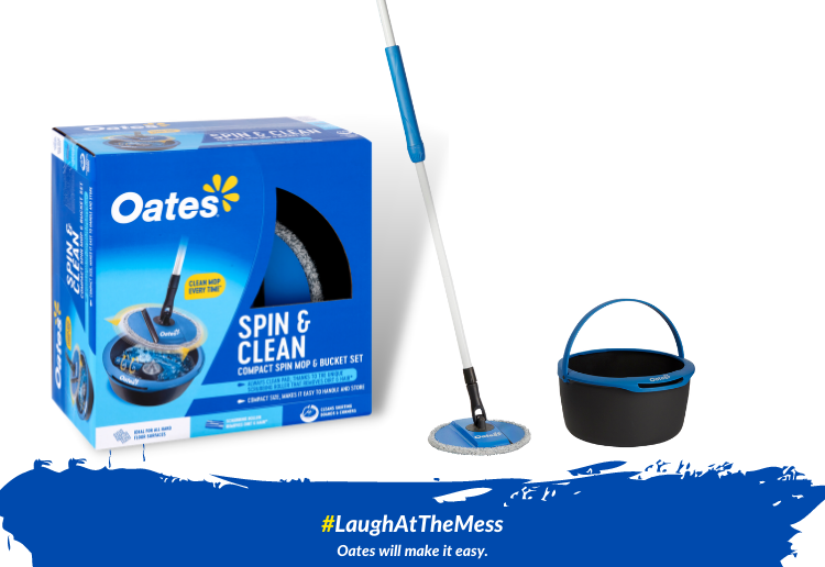 Oates Spin & Clean in and out of box for the Oates Spin & Clean Spin Mop & Bucket Set Review