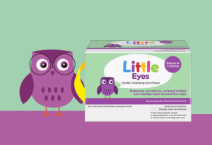 Little Eyes® Gentle Cleansing Wipes box.