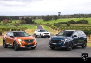 PEUGEOT SUV Range lined up.